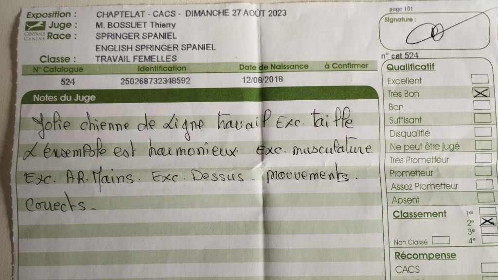 De Beauchezal - CACS de Chaptelat